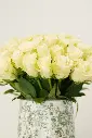 Ivory Elegance White Roses - Porcelain Floral Vase Arrangement -5.webp
