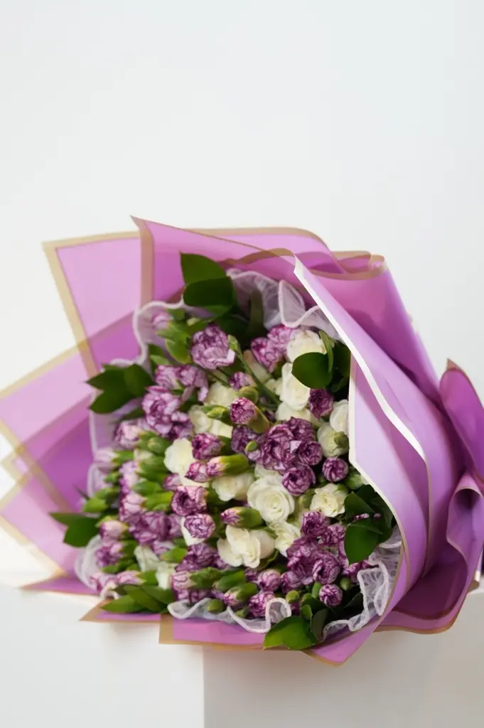 Lavender Dreams – Mixed Carnation & Rose Bouquet - Get well Soon - Birthday - Congratulation - 5.webp