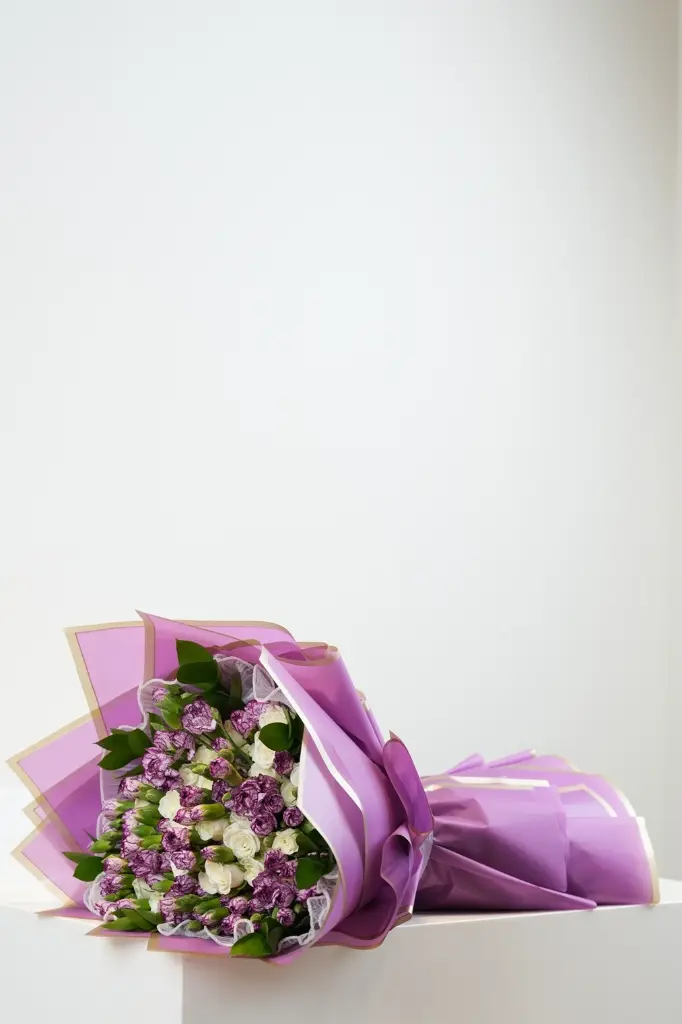 Lavender Dreams – Mixed Carnation & Rose Bouquet - Get well Soon - Birthday - Congratulation - 4.webp