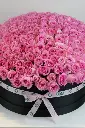 La Vie en Rose - Pink Roses on Black box -2.webp