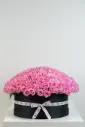 La Vie en Rose - Pink Roses on Black Box