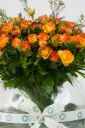Sunset Harmony - Glass Vase 