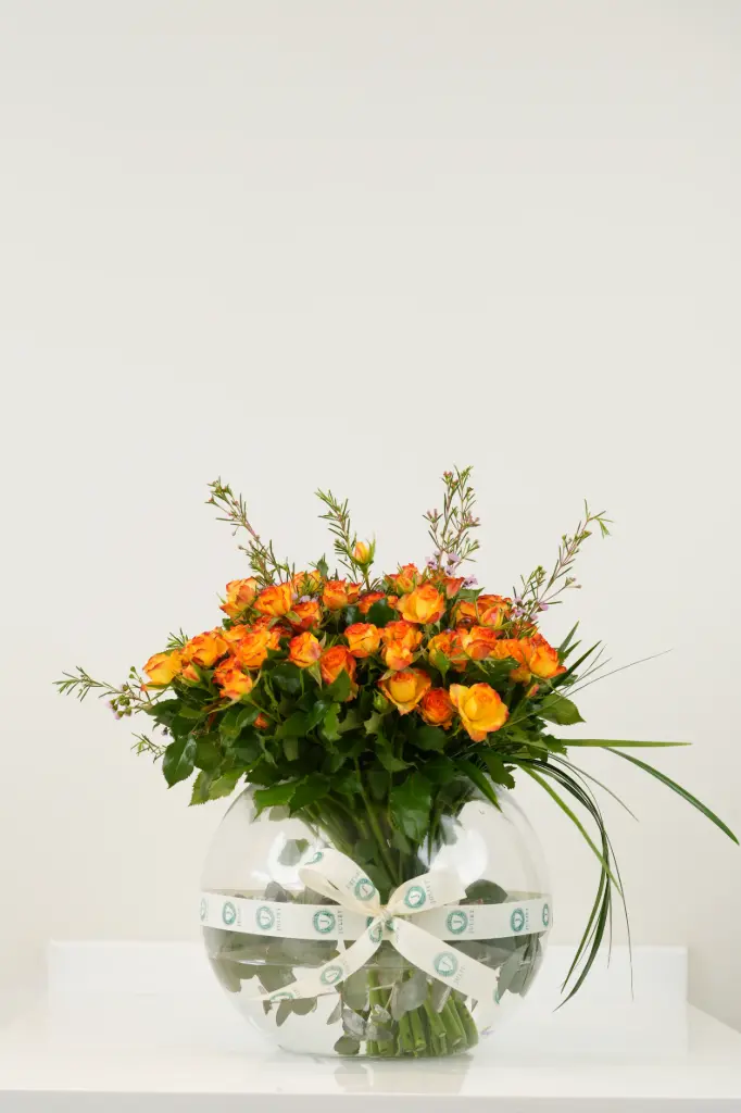 [BQ-SHGV-032] Sunset Harmony - Glass Vase 