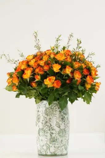 [BQ-SHPV-034] Sunset Harmony - Porcelain Vase 