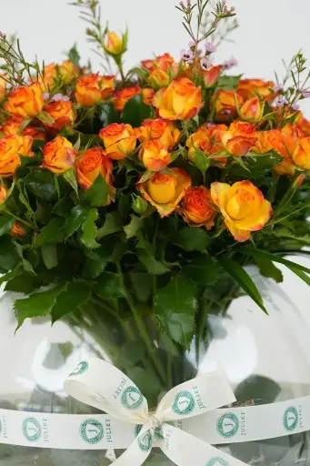 [BQ-SHGV-032] Sunset Harmony - Glass Vase 